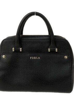 FURLA - Black Leather Handbag